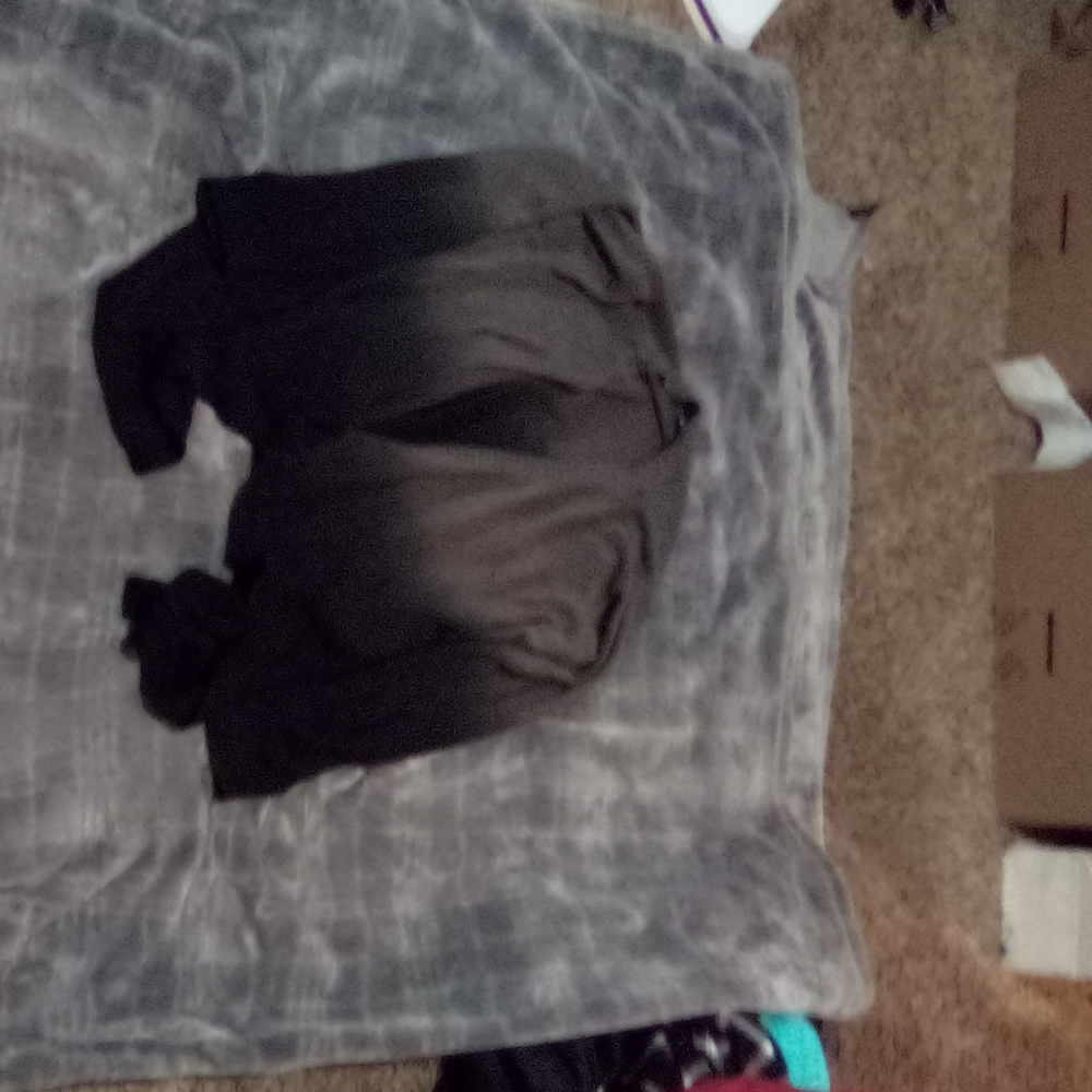 A tan to black ombre no button long knit cardigan